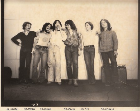 Studio sessions with the band